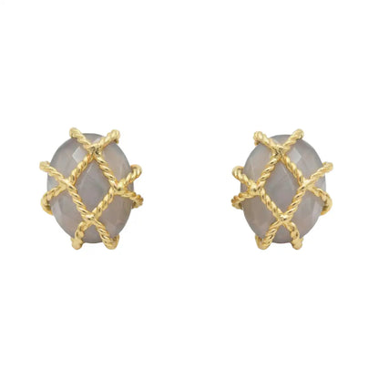 Pendientes Lorena Gris claro