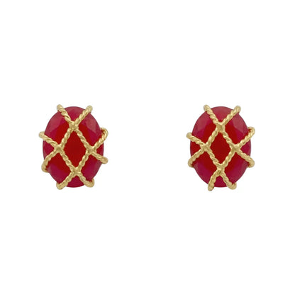 Pendientes Lorena Rojo Anaranjado