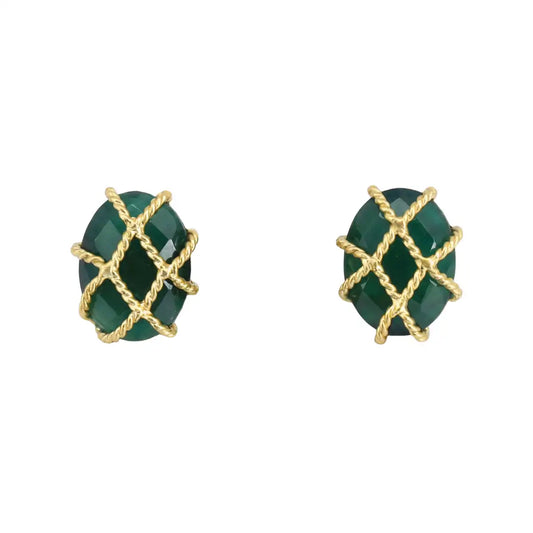 Pendientes Lorena Verde Oscuro