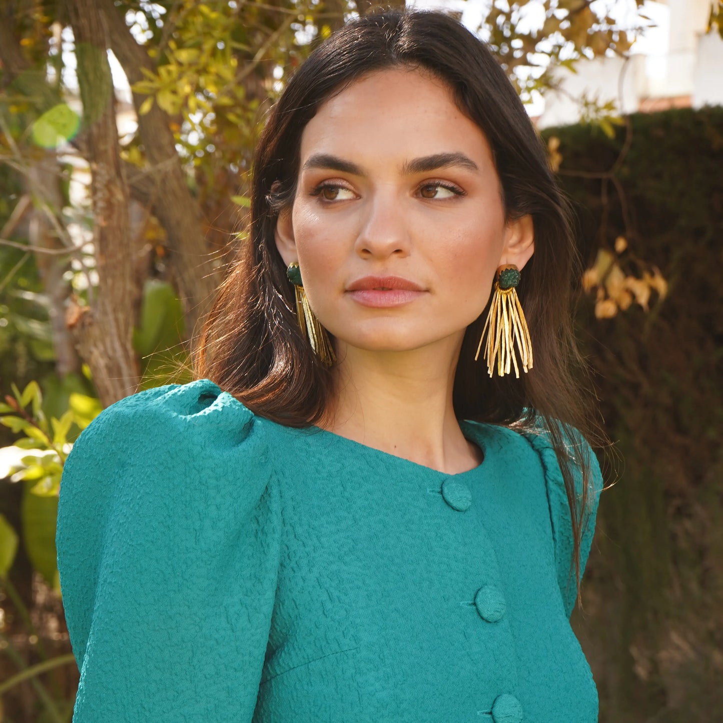 Pendientes Loreto Drusa Verde