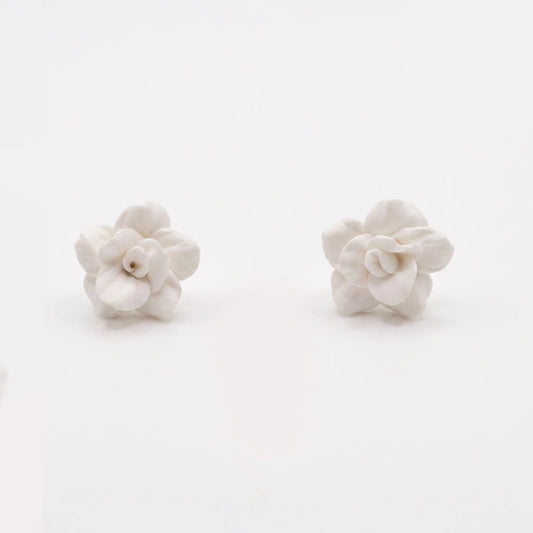 Pendientes Lucea Flor Blanco