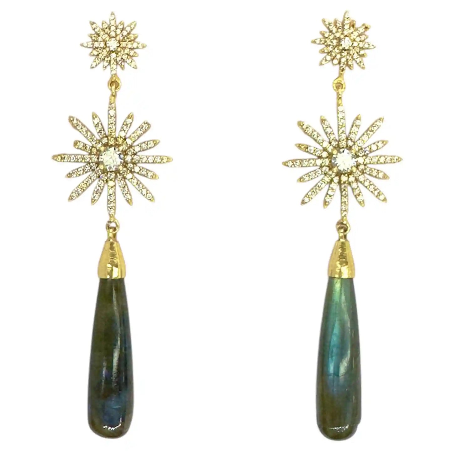 Pendientes Luz de Feria Labradorita