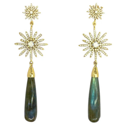 Pendientes Luz de Feria Labradorita