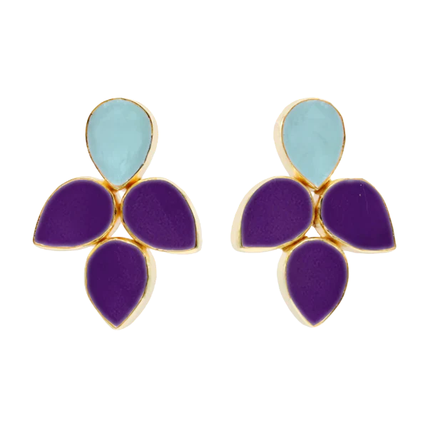 Pendientes Mairea Ed. Limitada Azul Claro y Amatista
