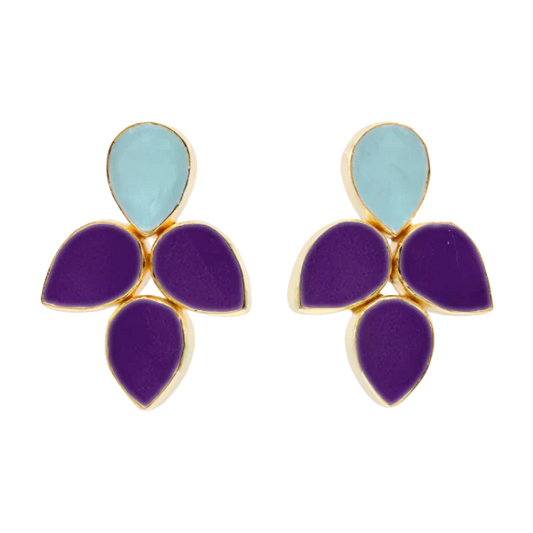 Pendientes Mairea Ed. Limitada Azul Claro y Amatista