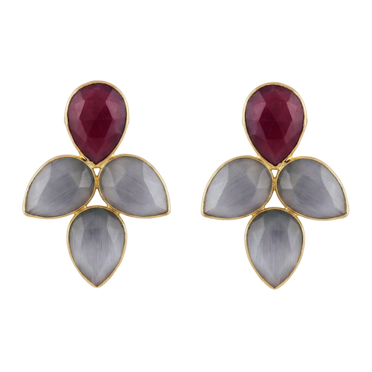 Pendientes Mairea Ed. Limitada Berenjena y Morado (borde fino)