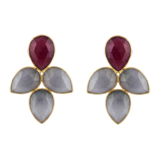 Pendientes Mairea Ed. Limitada Berenjena y Morado (borde fino)