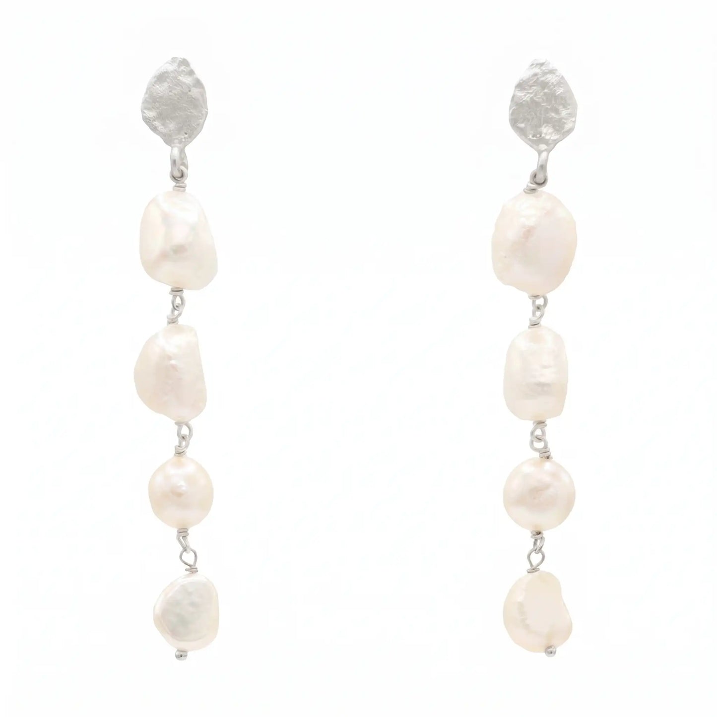 Pendientes Martese Plata Perlas