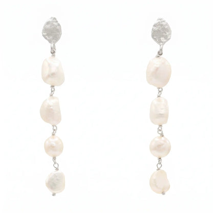 Pendientes Martese Plata Perlas