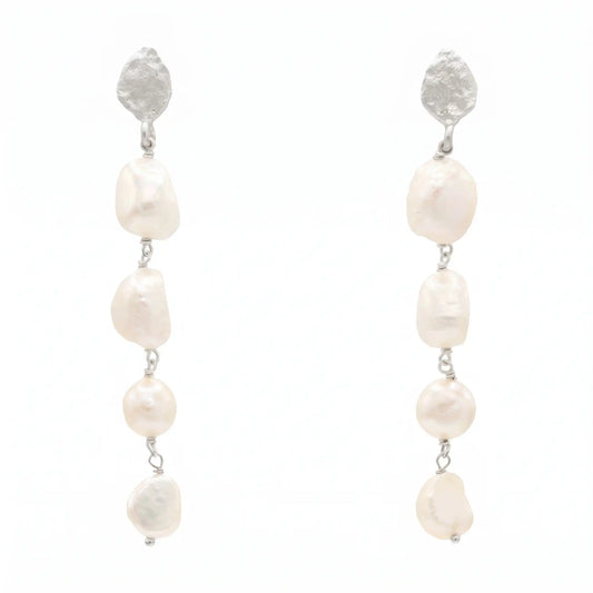 Pendientes Martese Plata Perlas