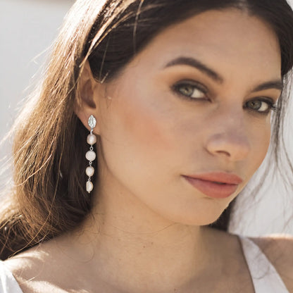Pendientes Martese Plata Perlas