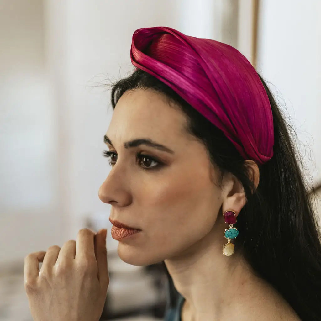 Pendientes Martis Rubí, Turquesa y Amarillo