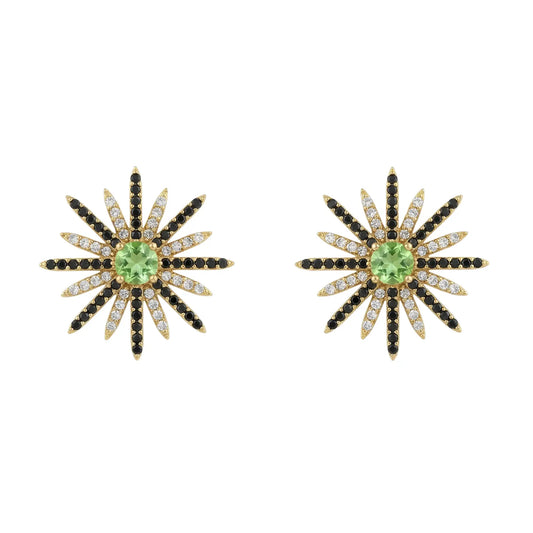 Matrix Pendientes Estrella Polaris Verde y negro