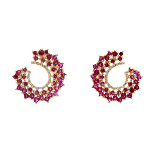 Pendientes Milano Fucsia