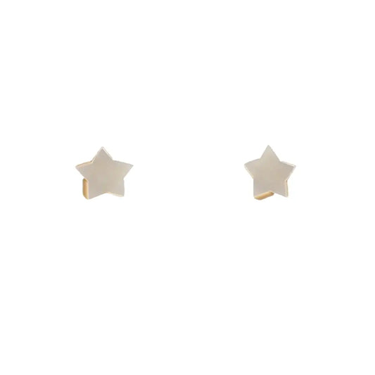 Pendientes Mini Star Blanco nácar