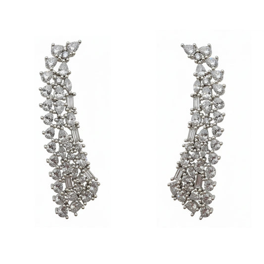 Pendientes Nieve Plata Shine