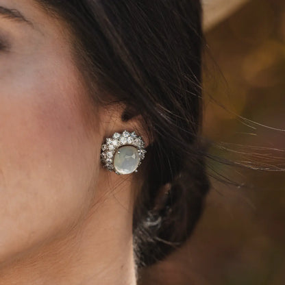 Pendientes Nube Plata Shine