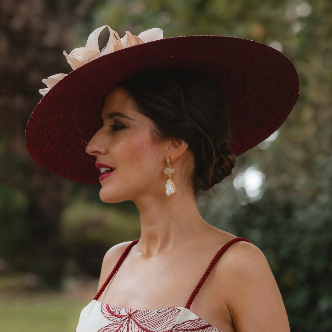 Pendientes Nula Rosa y Perla
