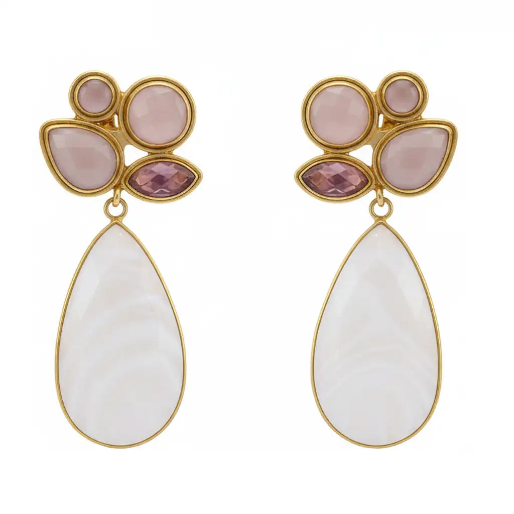 Pendientes Paraiso Ed. Limitada Rosas y Perla