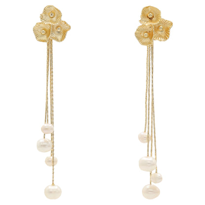 Pendientes Primavera Desmontable Perlas