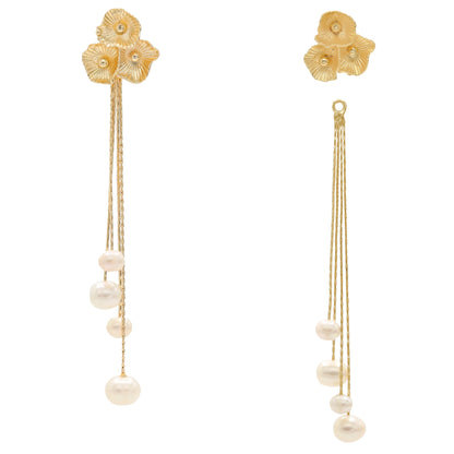 Pendientes Primavera Desmontable Perlas