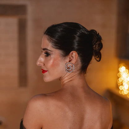 Pendientes Reata Espiral Plata Shine