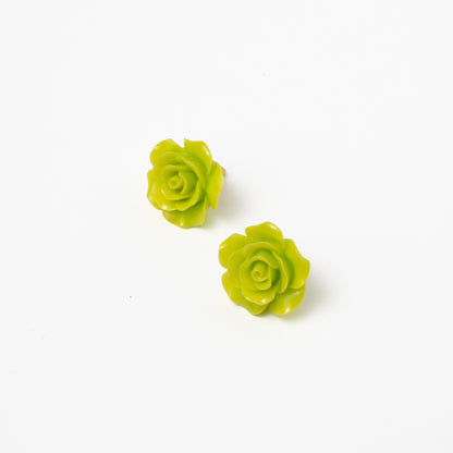 Pendientes Rosae Verde Lima