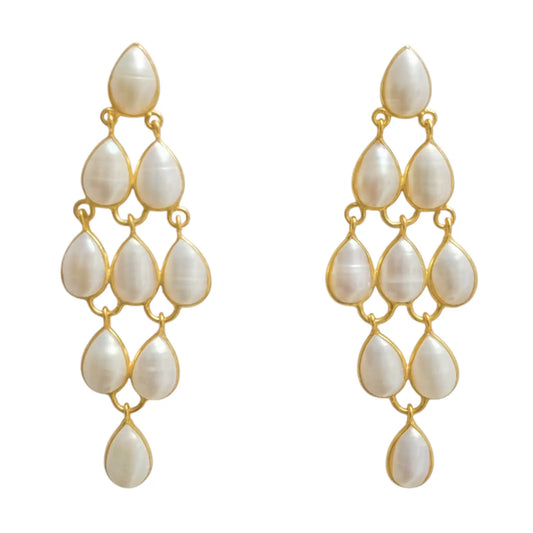 Pendientes Roselia Perla