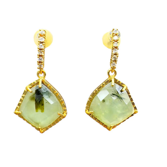 Pendientes Solene Shine Verde Prenhita