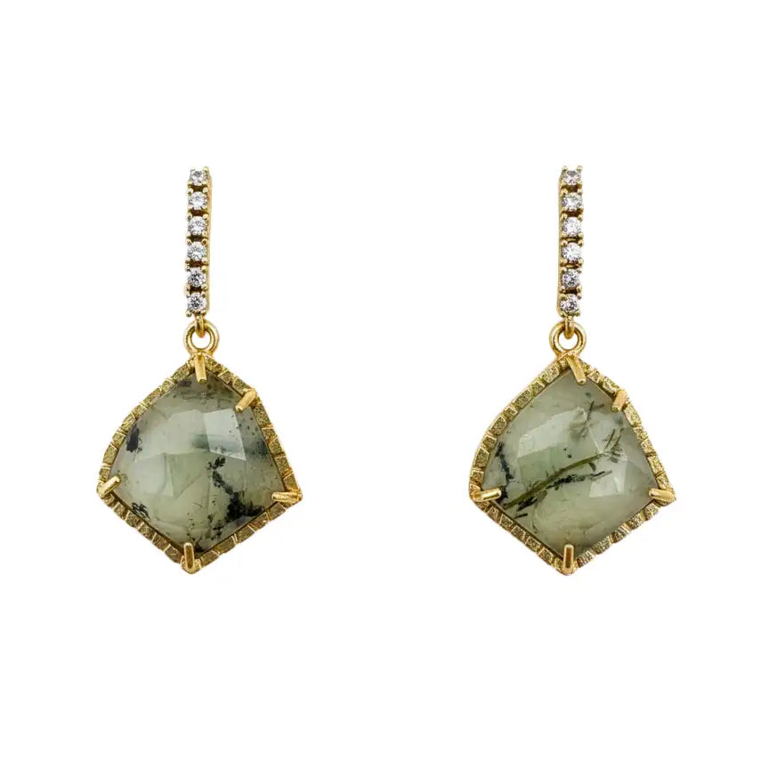 Pendientes Solene Shine Verde Prenhita