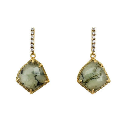 Pendientes Solene Shine Verde Prenhita