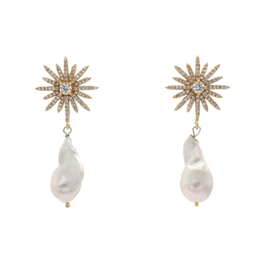 Pendientes Starshine M Perla