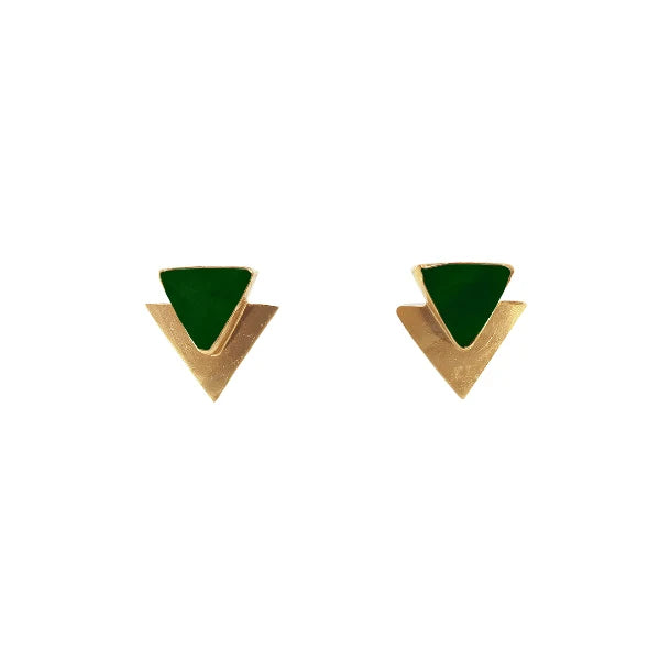 Pendientes Tangram Ed. Limitada Verde