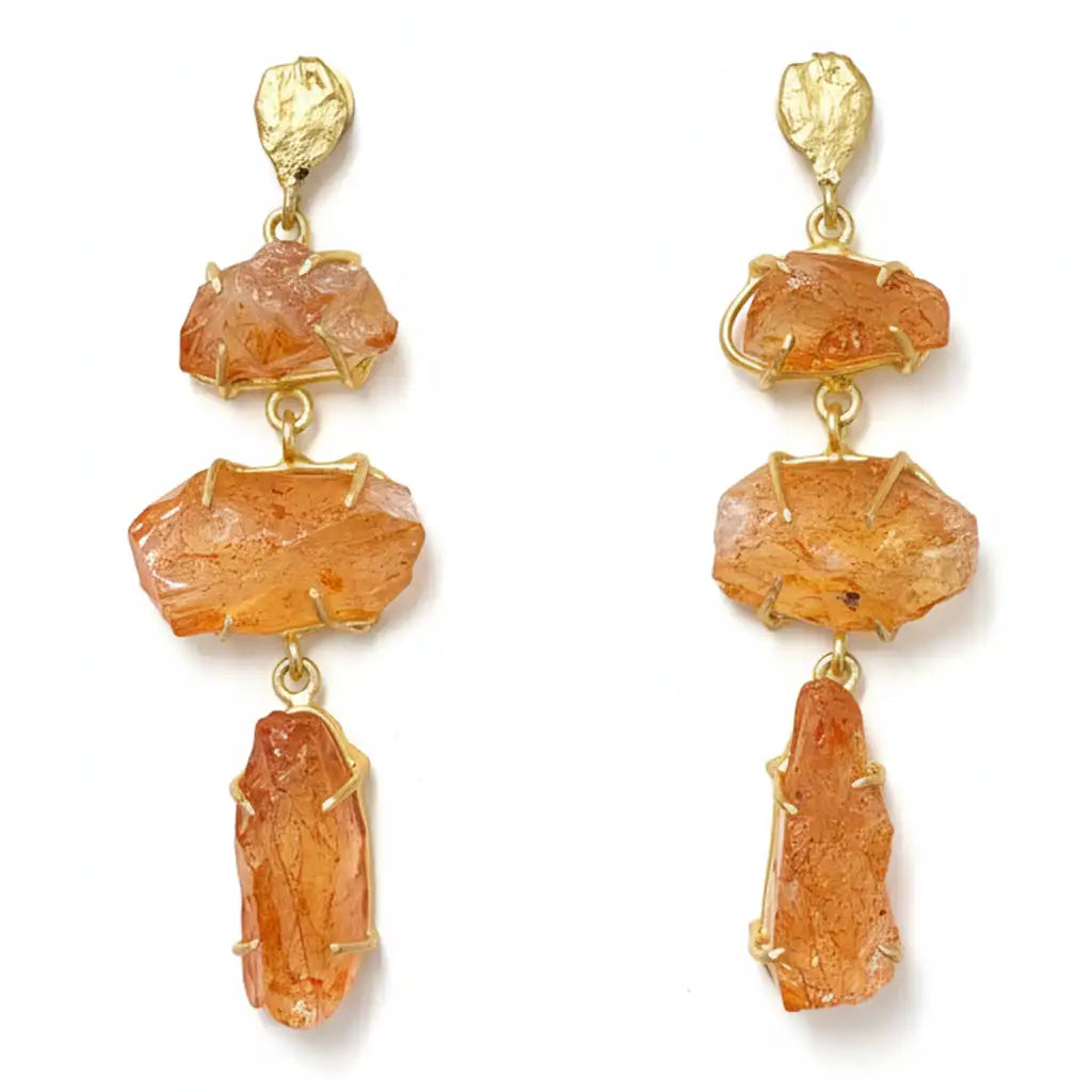 Pendientes Terral Rough Naranja
