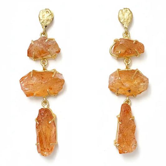 Pendientes Terral Rough Naranja