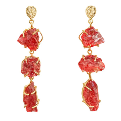 Pendientes Terral Rough Naranja
