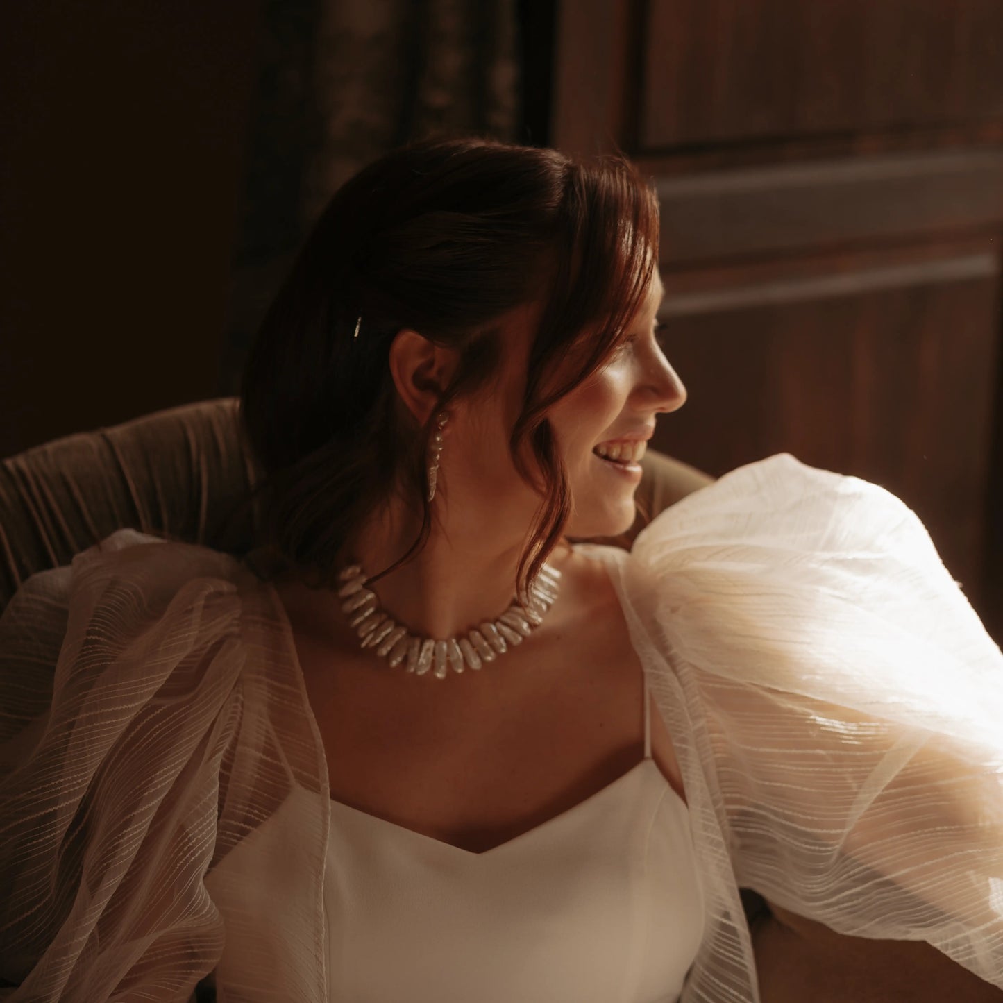 Choker Raffles Perlas