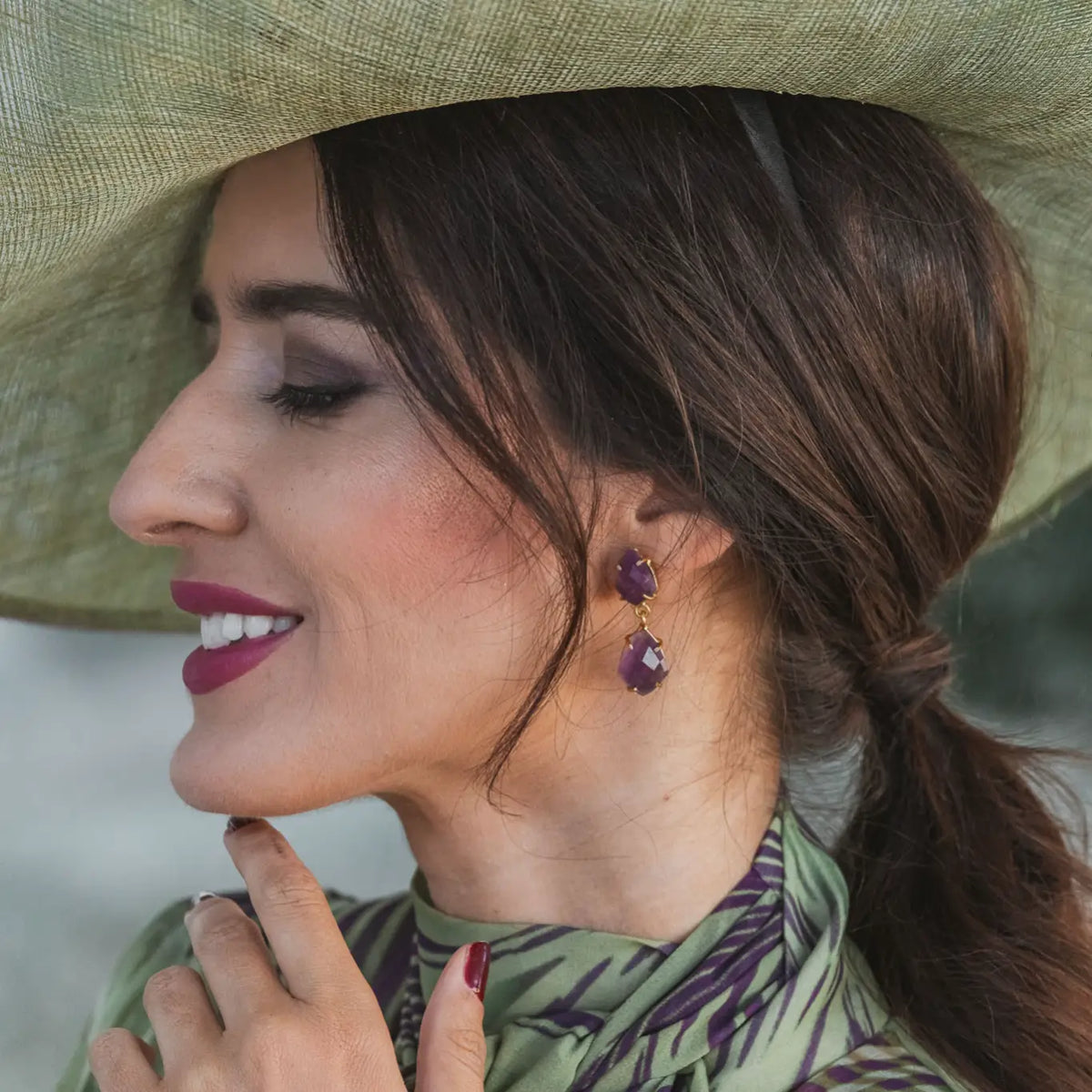 Purple Troubadour Earrings