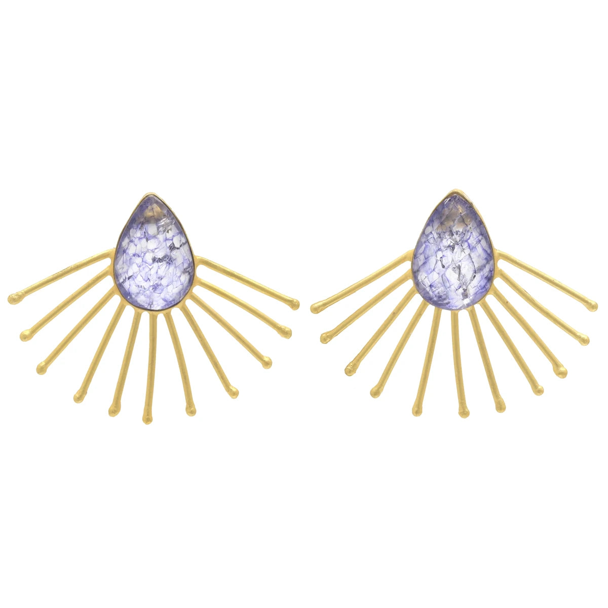 Pendientes Yelena Azul cristal