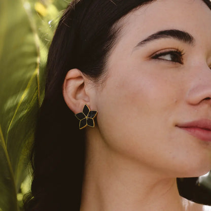 Pendientes Abelia Azul Lapis