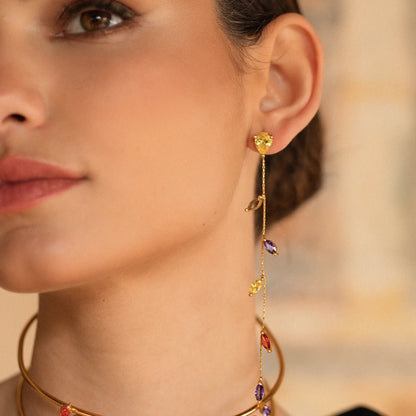 Pendientes Abril Zc Multicolor