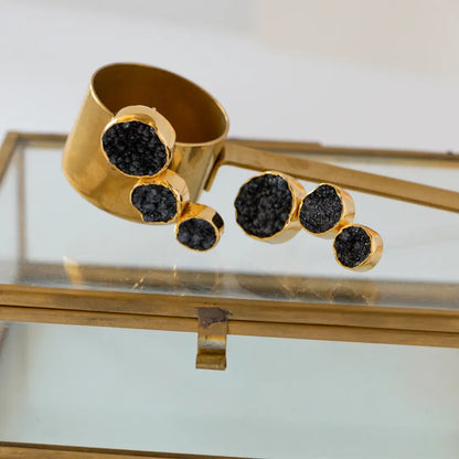 Pendientes Amiran Negro