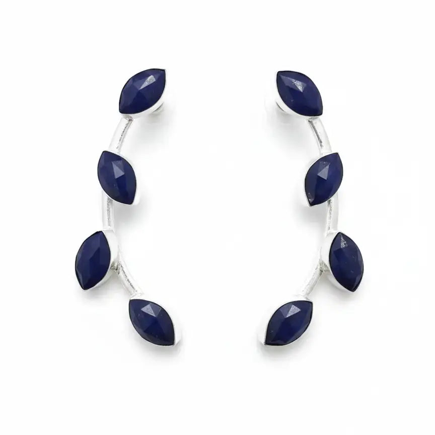 Pendientes Aura Ed. Limitada Plata Azul Lapis