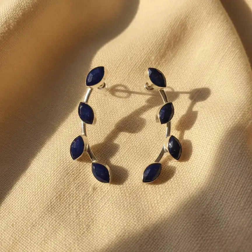 Pendientes Aura Ed. Limitada Plata Azul Lapis