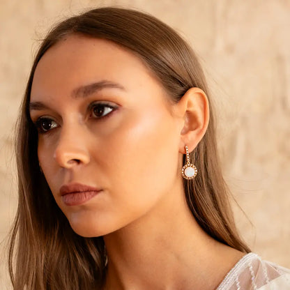 Pendientes Brisa Piedra Lunar