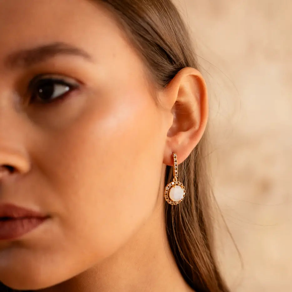 Pendientes Brisa Piedra Lunar