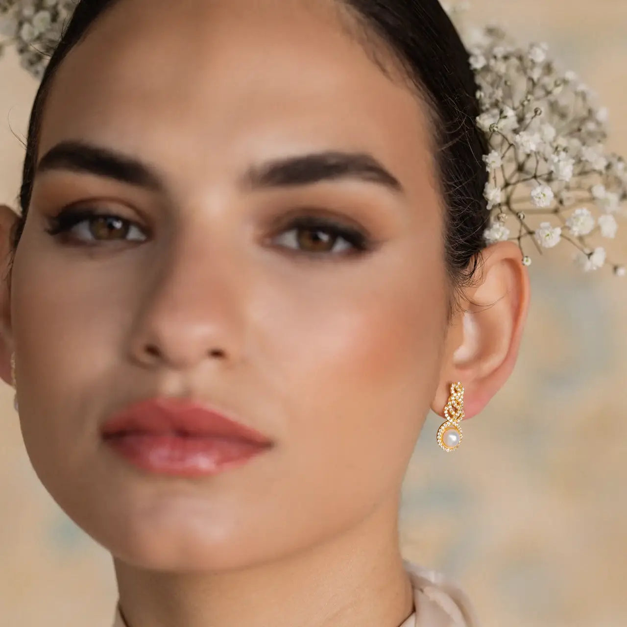 Pendientes Celestial Shine Perla