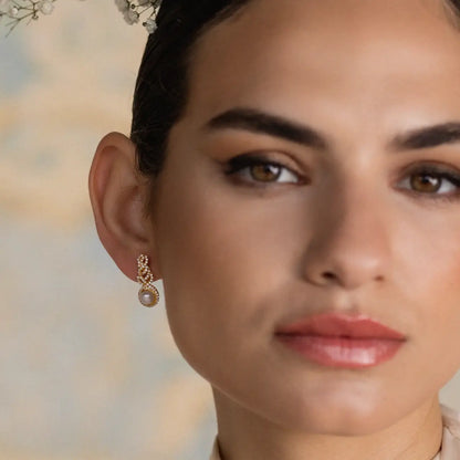 Pendientes Celestial Shine Perla