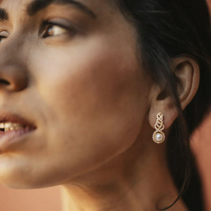 Pendientes Celestial Shine Perla