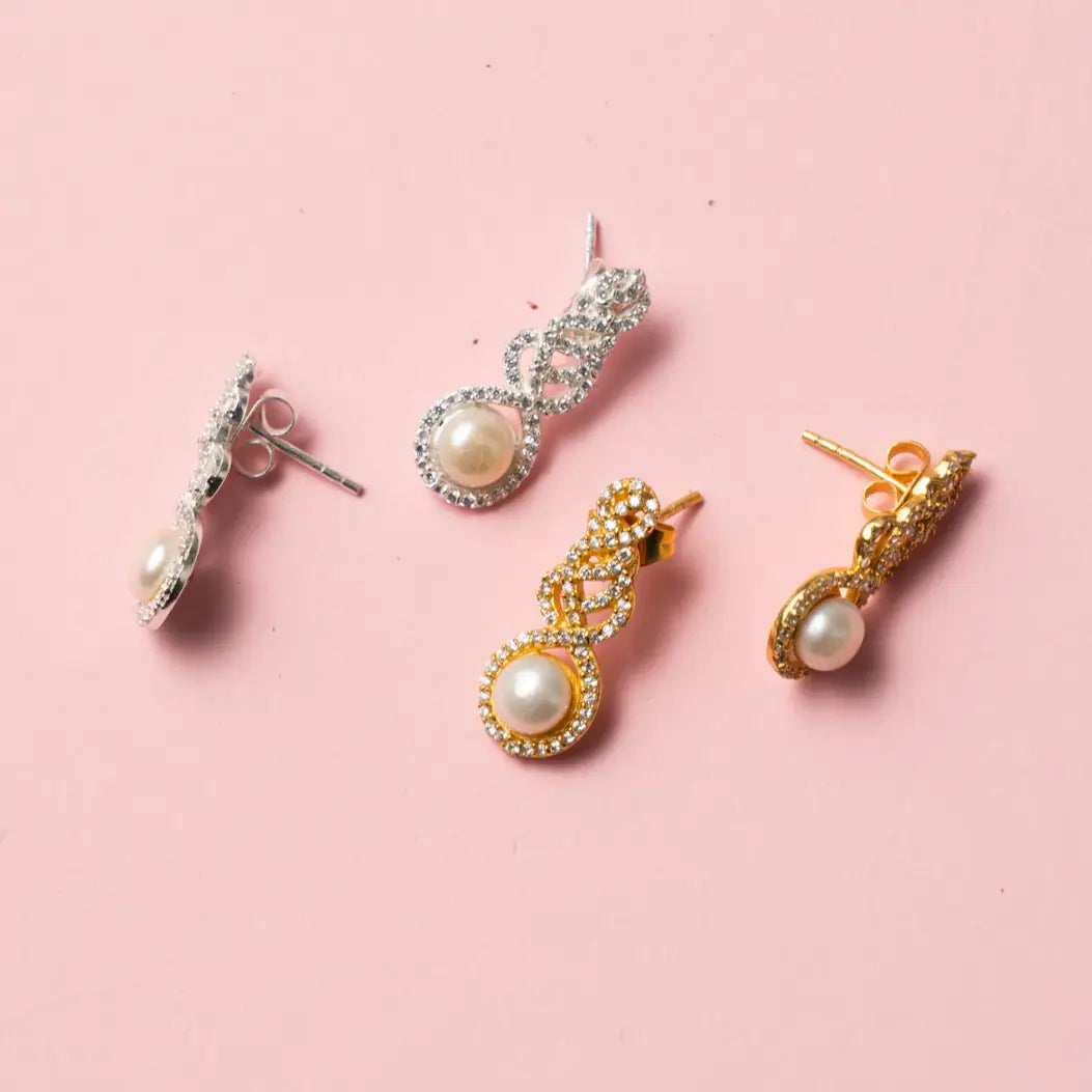 Pendientes Celestial Shine Perla